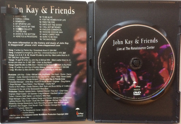 John Kay : John Kay & Friends: Live At The Renaissance Center (DVD-V, NTSC)