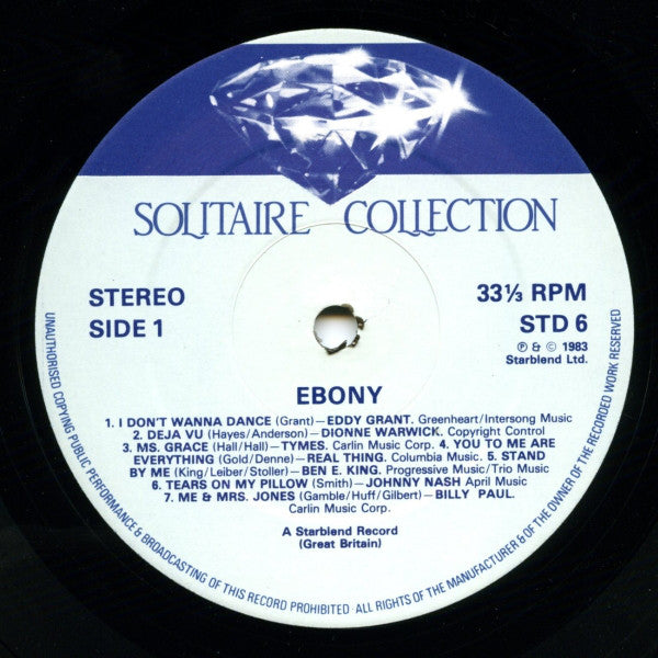 Various : Ebony (28 Soft Soul Classics) (2xLP, Comp)