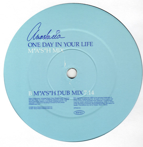 Anastacia : One Day In Your Life (M*A*S*H Mix) (12", Promo)