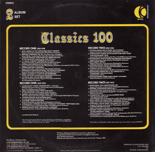 Various : Classics 100 (2xLP, Comp, Ltd)