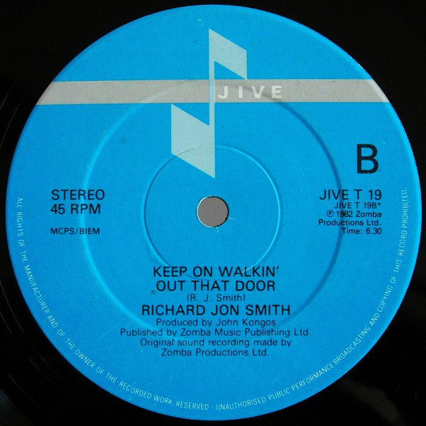 Richard Jon Smith : Don't Go Walkin' Out That Door (12")