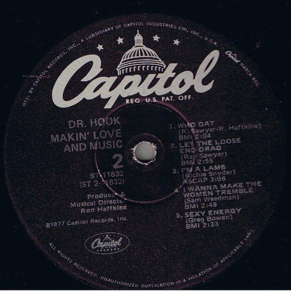 Dr. Hook : Makin' Love And Music (LP, Album, Win)