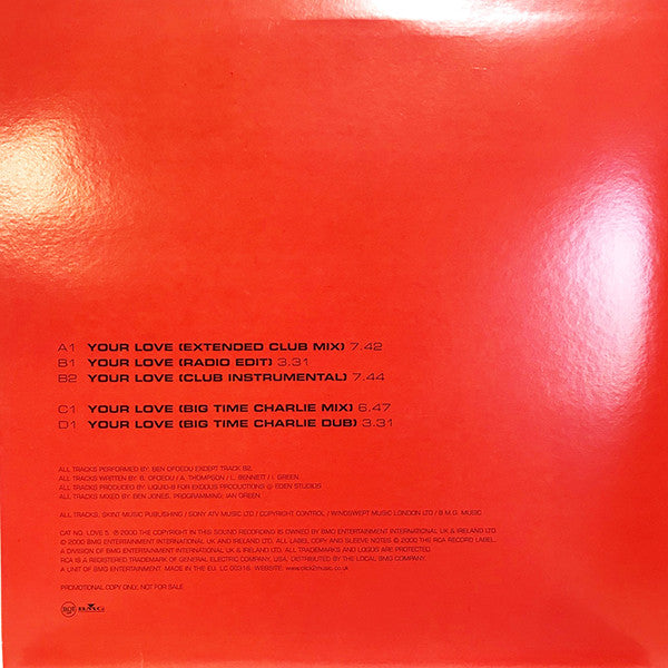 Ben Ofoedu : Your Love (2x12", Promo)