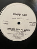 Jennifer Hall : Danger Men At Work (12", Promo)