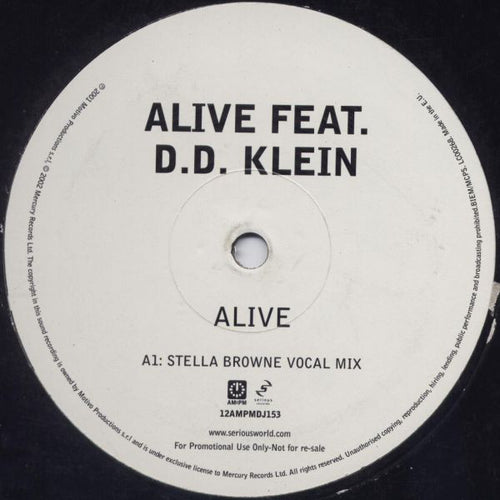 Alive Feat. D.D. Klein : Alive (12", Promo)