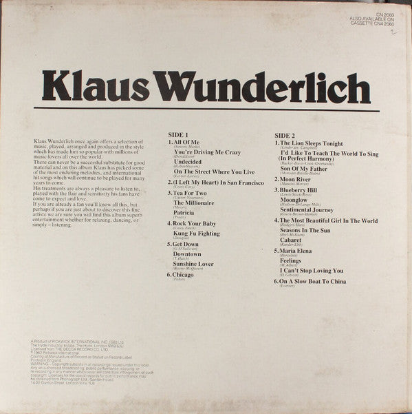 Klaus Wunderlich : Klaus Wunderlich (LP)