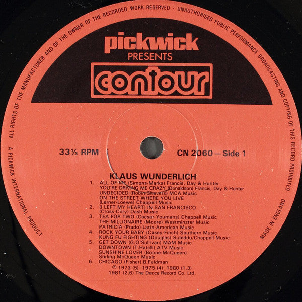 Klaus Wunderlich : Klaus Wunderlich (LP)