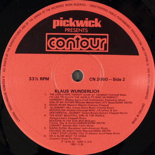 Klaus Wunderlich : Klaus Wunderlich (LP)