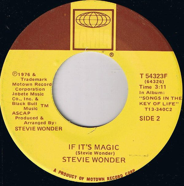 Stevie Wonder : Lately (7", Single)