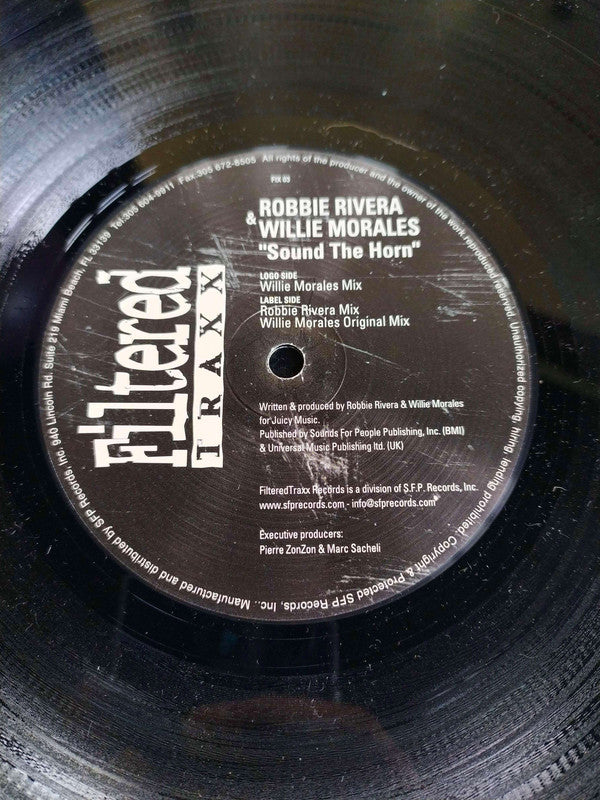 Willie Morales & Robbie Rivera : Sound The Horn (12")