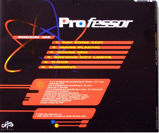 DJ Professor : Rockin' Me (CD, Single)