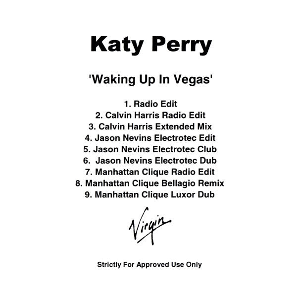 Katy Perry : Waking Up In Vegas (CDr, Single, Promo)