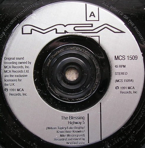 The Blessing : Highway 5 (7", Single)