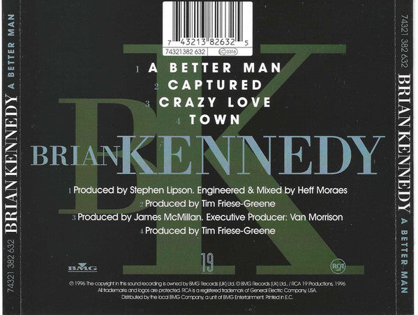 Brian Kennedy : A Better Man (CD, Single, CD1)