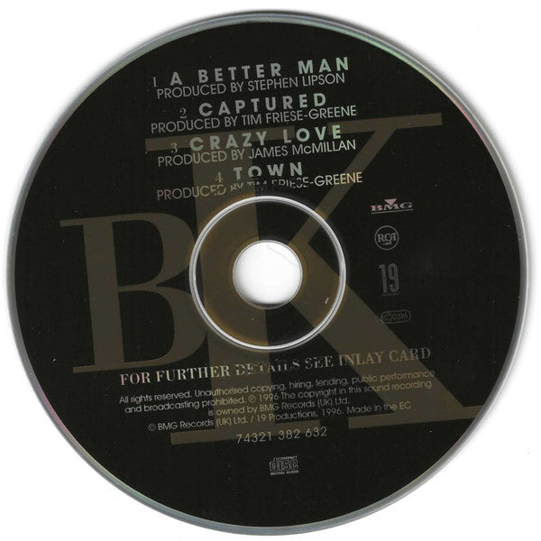 Brian Kennedy : A Better Man (CD, Single, CD1)