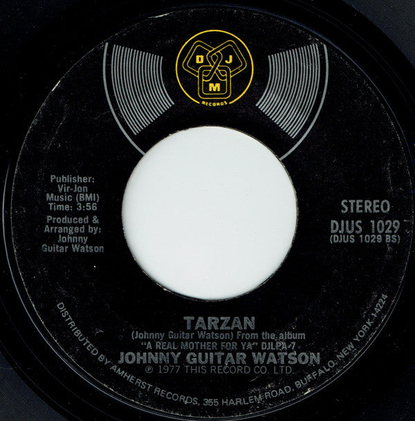 Johnny Guitar Watson : Lover Jones / Tarzan (7", Single, Styrene)