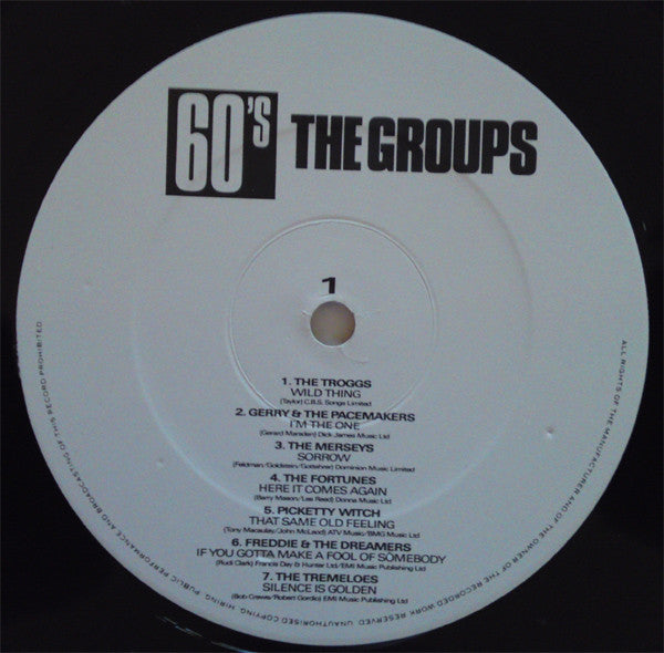Various : 60's The Groups (LP, Comp)