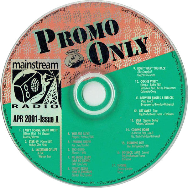 Various : Promo Only Mainstream Radio: April 2001 Issue I (CD, Comp, Promo)
