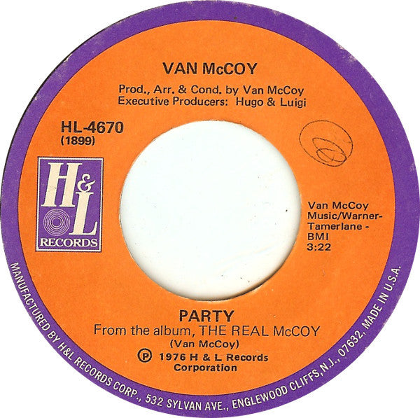 Van McCoy : Party (7")