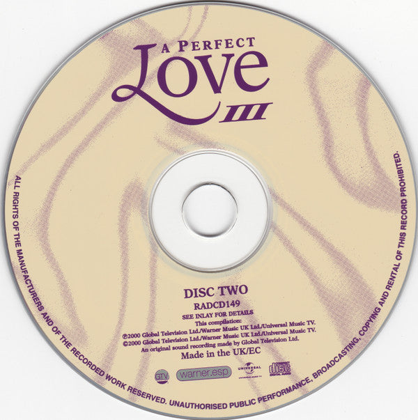 Various : A Perfect Love III (2xCD, Comp)