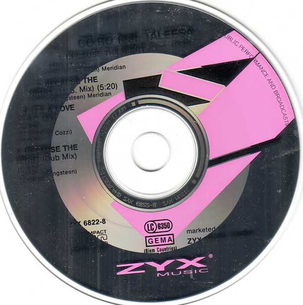 Co.Ro. Feat. Taleesa : Because The Night (CD, Maxi)