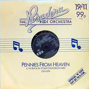 The Pasadena Roof Orchestra : Pennies From Heaven / Back In Your Own Backyard (10", Mono, (A )
