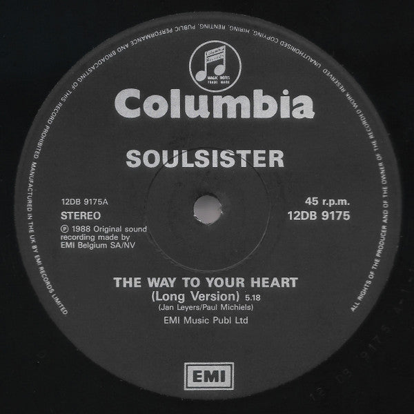 Soulsister : The Way To Your Heart (12")