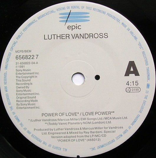 Luther Vandross : Power Of Love / Love Power (7", Single)