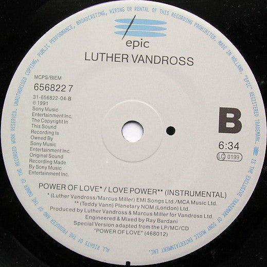 Luther Vandross : Power Of Love / Love Power (7", Single)