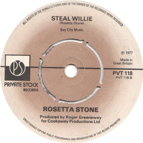 Rosetta Stone (2) : Sunshine Of Your Love (7", Single)