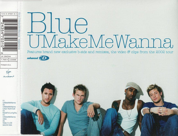 Blue (5) : UMakeMeWanna (CD, Single, Enh)