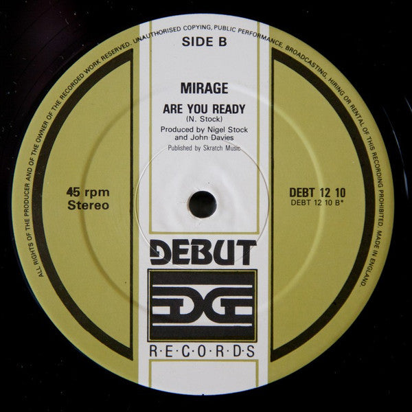 Mirage (12) : Drugbustin' Music (12")