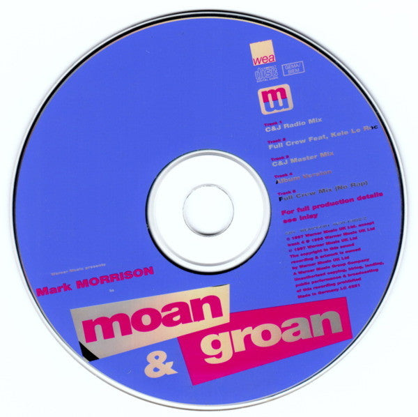 Mark Morrison : Moan & Groan (CD, Single, CD1)
