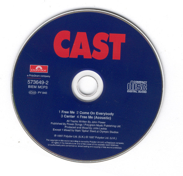 Cast : Free Me (CD, Single, CD1)