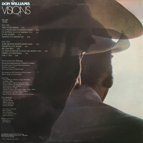 Don Williams (2) : Visions (LP, Album)