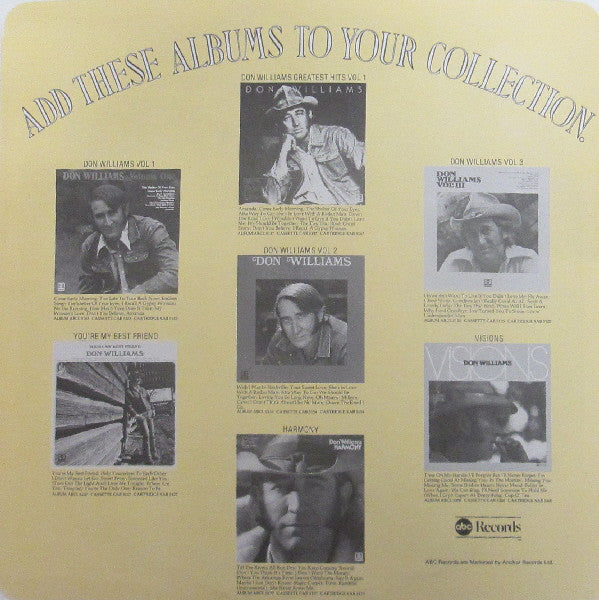 Don Williams (2) : Visions (LP, Album)
