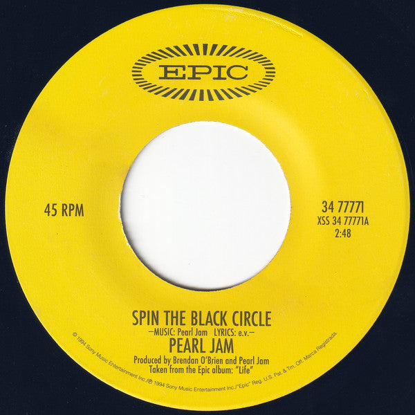 Pearl Jam : Spin The Black Circle (7", Single)