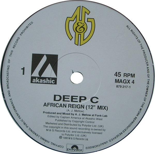 Deep C (2) : African Reign (12")