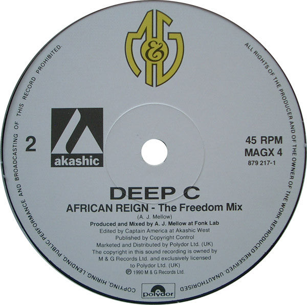 Deep C (2) : African Reign (12")