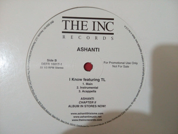 Ashanti : Breakup 2 Makeup (Remix) (12", Promo)