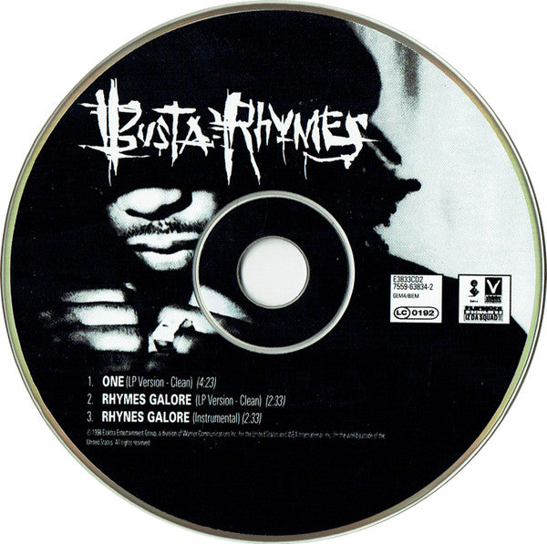 Busta Rhymes Featuring Erykah Badu : One (CD, Single)