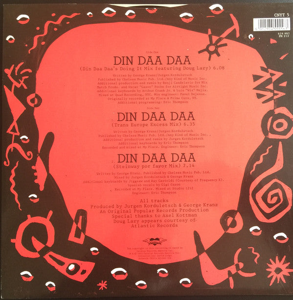 George Kranz : Din Daa Daa (Remix) (12")