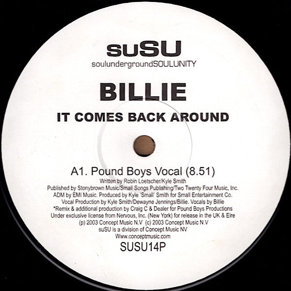 Billie : It Comes Back Around (12")