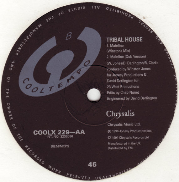 Tribal House : Mainline (12", Single)