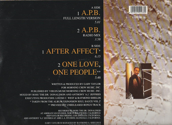 Gary Taylor : A.P.B. (12")