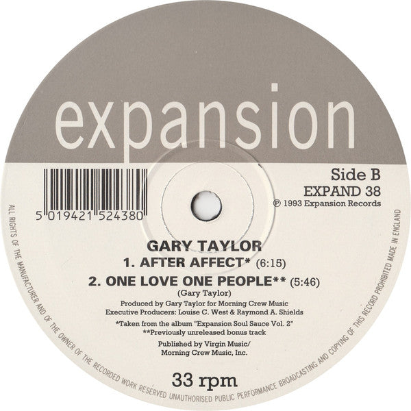 Gary Taylor : A.P.B. (12")