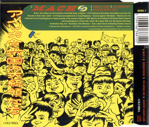 The Presidents Of The United States Of America : Mach 5 (CD, Single)