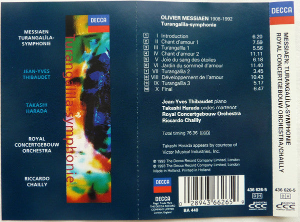 Olivier Messiaen : Turangalila-Symphonie (DCC, Album)
