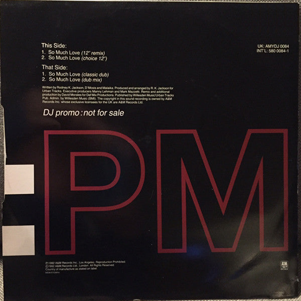 Malaika : So Much Love (David Morales Mixes) (12", Promo)