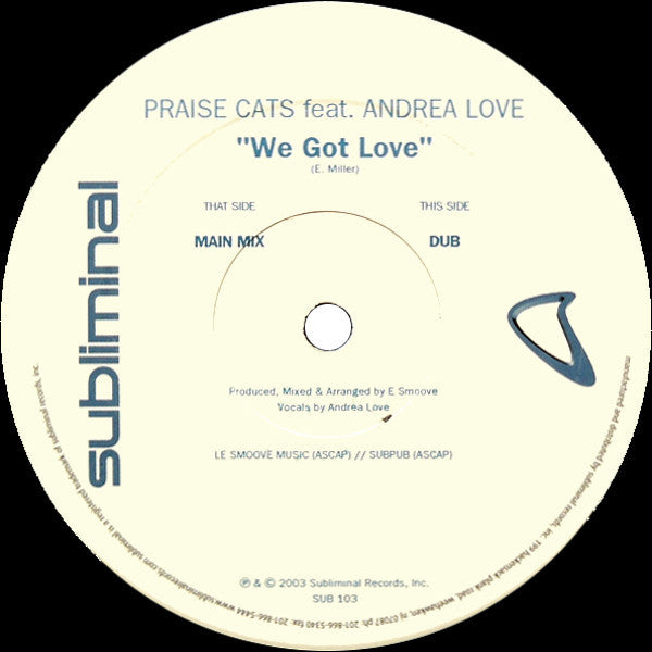 Praise Cats Feat. Andrea Love : We Got Love (12")